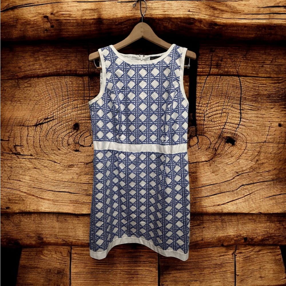 346 Brooks Brothers Navy and White Mini Dress size 14
